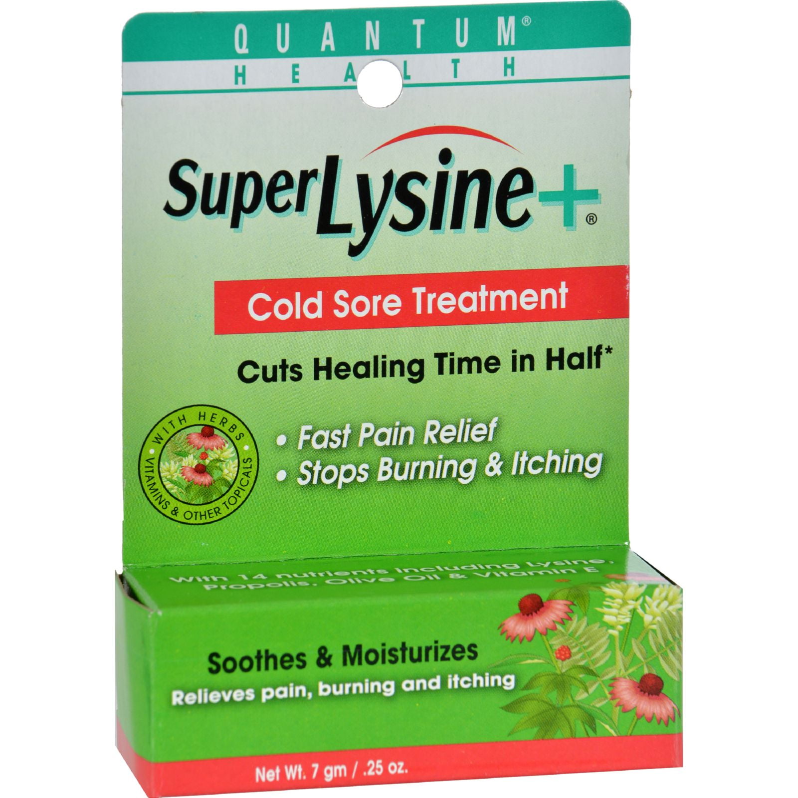 Quantum Super Lysine Plus + Cold Sore Treatment 0.25 oz (Pack of 3)