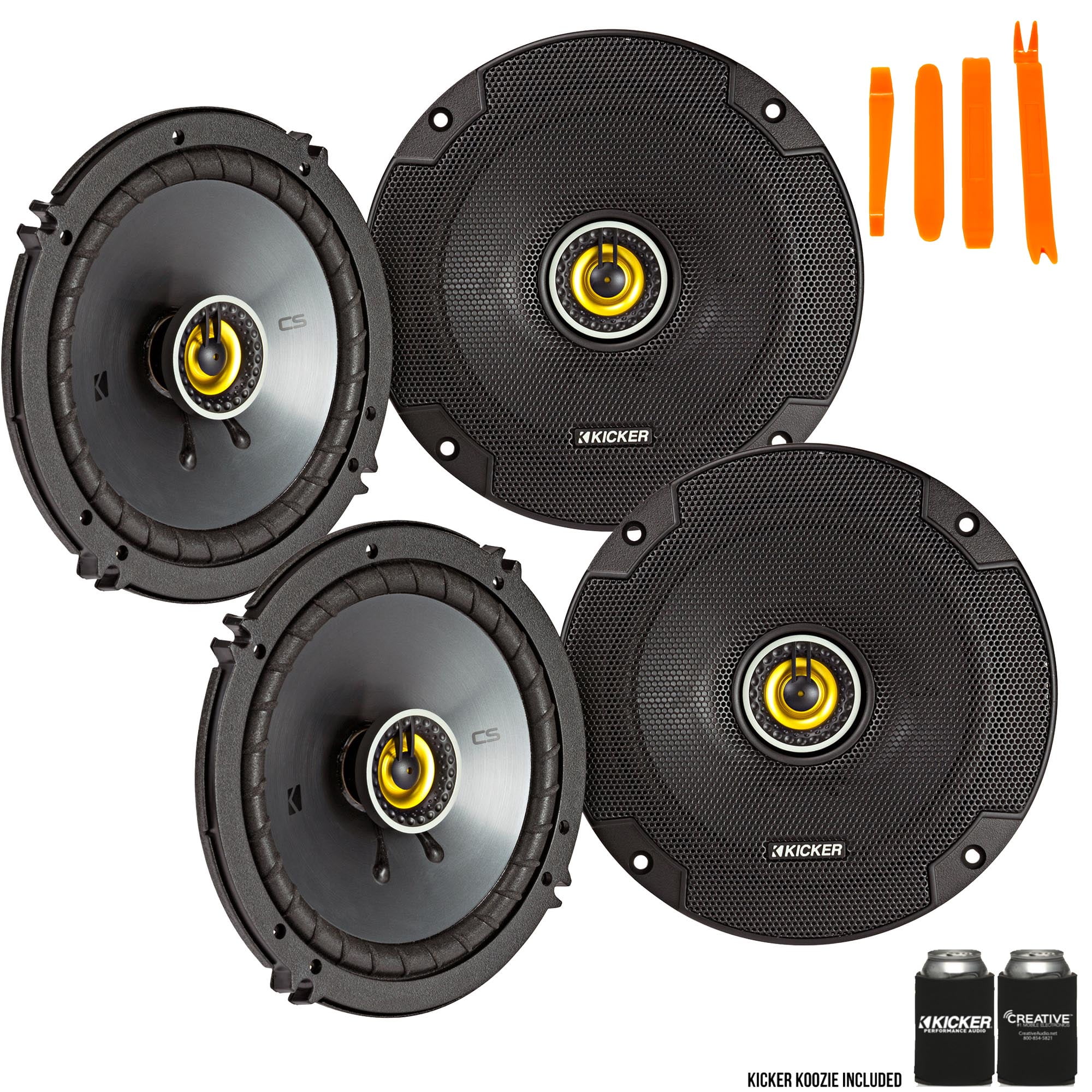 NEW 6.5" Woofer Speakers.Replacement.4 ohm.Car & home Audio.6-1/2" Pair.CS 2 