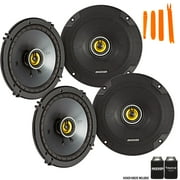 Kicker 46CSC654 - Two Pairs Of CS-Series CSC65 6.5-Inch (160mm) Coaxial Speakers, 4-Ohm (2 Pairs)
