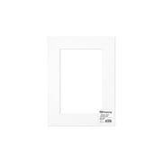 PA Framing Double Thick Gallery Mat 12"x 16"/8"x 12" White Core White