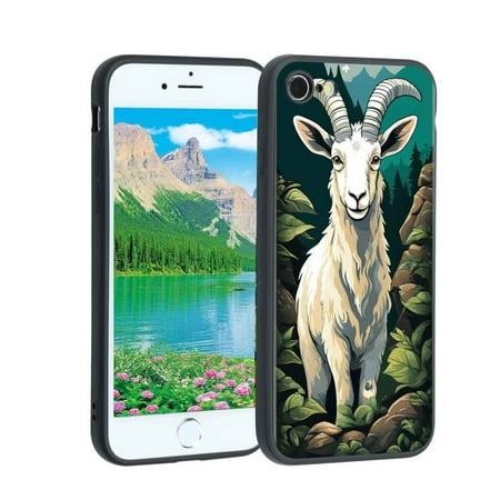 Mountain-Goat-316 Phone Case, Designed for iPhone SE 2020 Case Soft Silicon for women girls boys wife gift,Shockproof Phone Cover