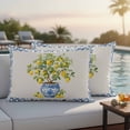 thumbnail image 6 of Outdoor Waterproof Pillow Covers Farm Watercolor Lemon Fruit Decorative Throw Pillow Protectors,Pillowcase Cushion Cases for Patio Sofa Garden Couch,20x12in,Pack of 2, 6 of 14