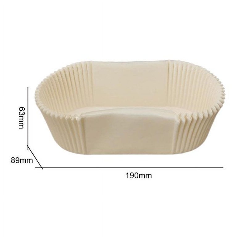 Happon 80 Pcs Baking Cupcake Liners Paper Cups Mini Cup Cake Loaf Pans Oval  Liner for Bread Muffin Papers Bowls Dessert Silicone Disposable 