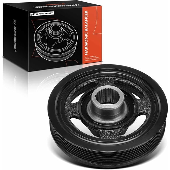 A-Premium Engine Harmonic Balancer Crankshaft Pulley Compatible with Honda CR-V CRV 2017-2022, Civic 2016-2021, Accord 2018-2022, L4 1.5L