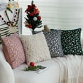 thumbnail image 7 of Todaioua 18x18 Inch Snowflake Glitter Printed Christmas Pillow Cover, Soft Decorative Pillowcase for Sofa Bedroom Chair Decor, Holiday Season Home Decorations with Hidden Zipper​​, 7 of 7