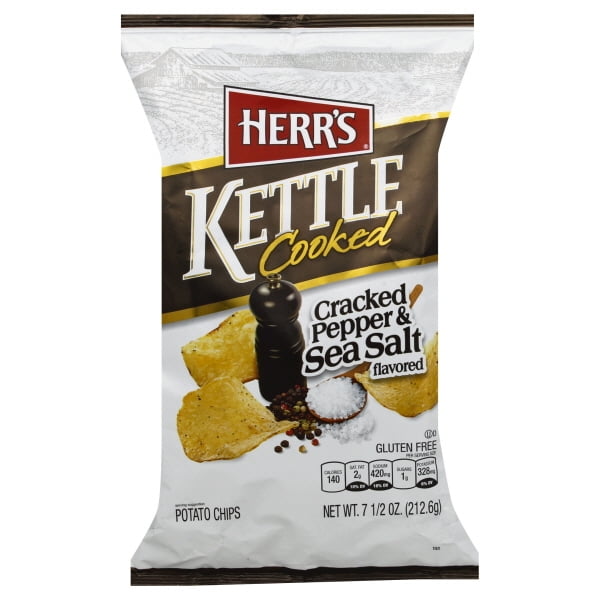 Herr's Kettle Cooked Potato Chips, 8 Oz.