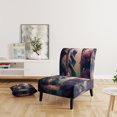 thumbnail image 2 of Designart "Futurism Meets Flora III" White City Fantasy Upholstered Accent Chair - Traditional Arm Chair For Living Room, 2 of 5