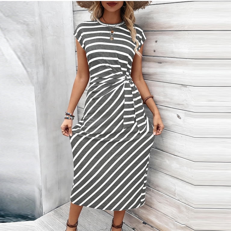 asymmetric striped dress Chiccall Women's Asymmetrical Off Shoulder Maxi One Shoulder Puff Sleeve Loose Long Casual Dress for Summer Machine Washable Loft Stripe Homecoming Best Selling Goddiva Floral Print A Select size:Medium