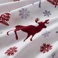 thumbnail image 5 of 1500 Supreme Collection Microfiber Buffalo Check Deer Print Flannel Sheet Set Full, 5 of 6