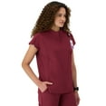 thumbnail image 4 of Hanes Womens Scrubs Mandarin Collar Scrub Top, Comfort Fit, Pockets, Sizes XS-3XL, 4 of 10