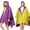 Yellow, variant on shqvo Women's Reversible Double Layer Cape Poncho Windproof Raincoat All Season Outdoor Wear Loose Mid Long Coat Fashion