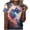 Blue#06, variant on JTZGDY Fashion 3D Tie Dye Galaxy Space T-Shirts for Women Cute Summer Short Sleeve Basic Crewneck Petite Tops Trendy Novelty Graphic Tees Blouse Red#01 L
