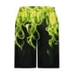 thumbnail image 4 of Pantalones Cortos de Cintura Elástica para Hombre con Bolsillos Pantalones Cortos de Longitud de Rodilla con Impresión de Llama, Pantalones de Playa Casuales con Cordón Elástico, 4 of 7