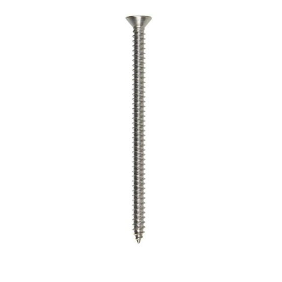 823504 10 x 3 in. Phillips Flat Head Sheet Metal Screws Stainless Steel - Box of 50