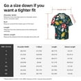 thumbnail image 7 of KLL Cartoon Leaf Mushroom Red Print Men's Shirt Short Sleeve Button Down Summer Cuba Beach Shirts- XX-Large, 7 of 7