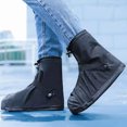 thumbnail image 3 of Pebbuoy Waterproof Shoe Covers Sandproof Snow Boot Covers for Men Women Non-Slip Overshoes Rain Shoe Protectors Reusable Outdoor Shoe Covers, 3 of 6