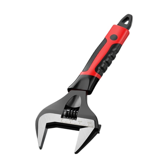 Short Handle Adjustable Wrench - Anti-Skid Bathroom Sink Tool, Durable Chrome Vanadium Alloy for Tight Spaces, Universal Plumbing & Pipe Tasks