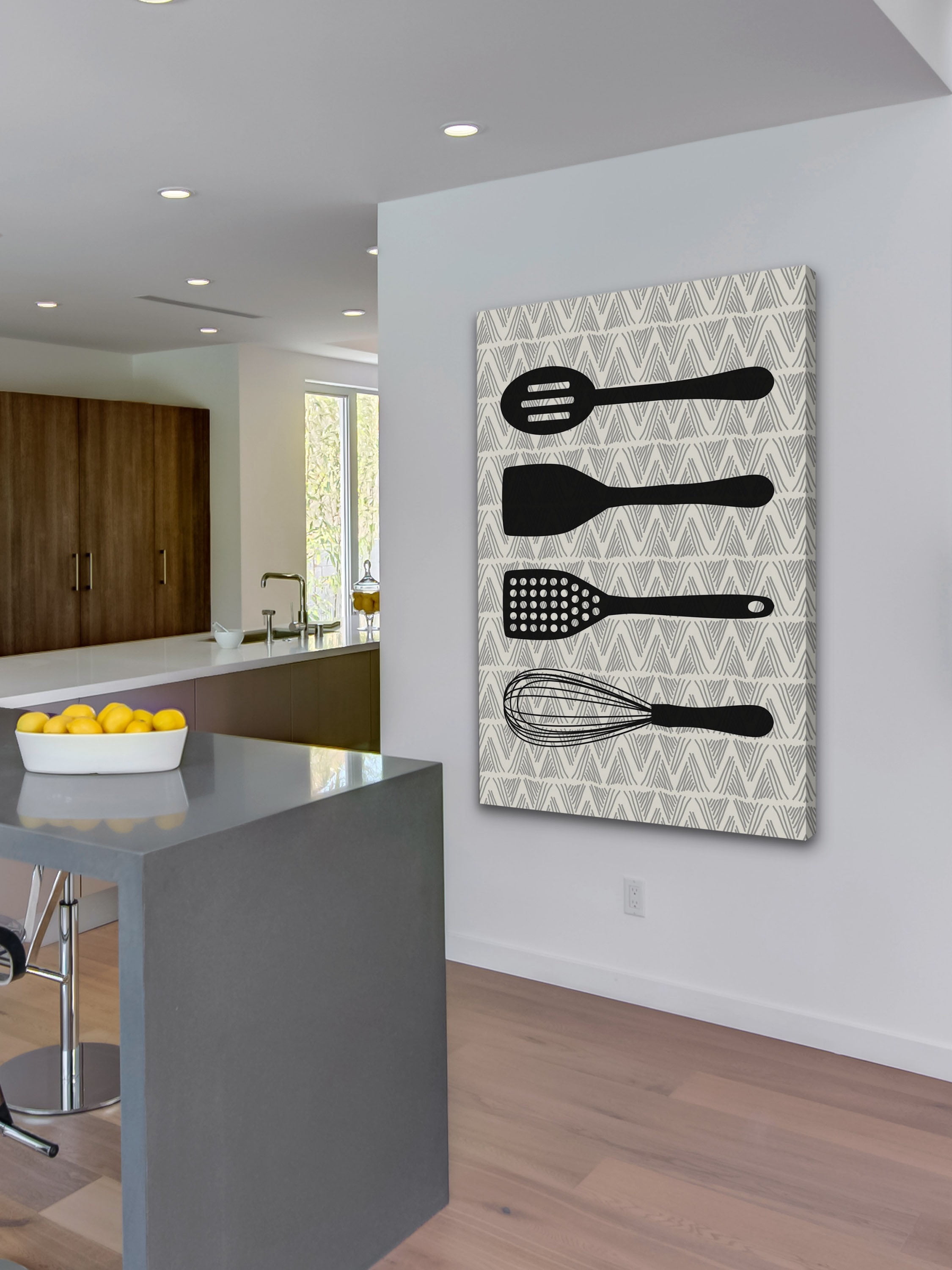"Utensils" Painting Print on Wrapped Canvas