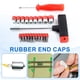 thumbnail image 4 of Uxcell 100Pcs Round Rubber End Caps 8.5mm ID Bolt Covers Screw Protectors Translucent, 4 of 7