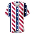 thumbnail image 4 of ibuvkizy Summer Tops for Women 2025!Independence Day Shirts for Women Fashion American Flag Tops Patriotic Crewneck Short Sleeve Print Tees,4th of July Shirt Red M, 4 of 5