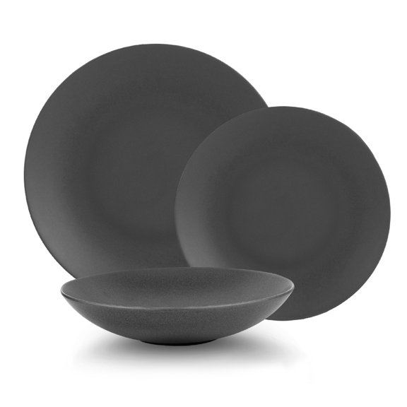 Mesa Ceramics Granito Stoneware 12 Piece Dinnerware Set, Service for 4