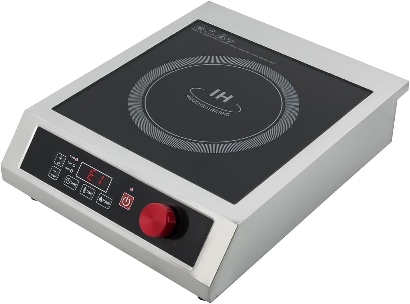 Miumaeov 3500W Commercial Induction Cooktop, Professional Portable Induction Cooktop, Portable Countertop Burner with 10-Speed Temperature/Power Adjustable