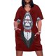 thumbnail image 1 of Gorilla Boss con traje, vestido holgado con bolsillos, vestido largo para mujer, vestido de cumpleaños para mujer, lujo 2025 para mujer, 1 of 7