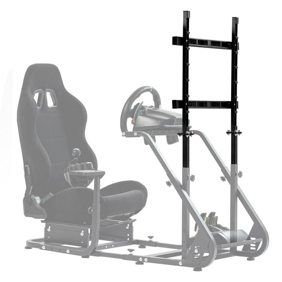 Marada Racing Simulator Cockpit Stand Display Frame fit for  Thrustmaster,Fanatec, G25 G27 G29 G920 G923, Adjustable Monitor Bracket for Racing Frame Without TV Seat Drving Mount