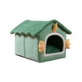 thumbnail image 3 of Cat Bed Indoor Cats Rabbit Winter Warm Washable Cat Tent Nonslip Bottom Cave 33cmx30cmx32cm, 3 of 8