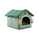 thumbnail image 3 of Cama para gatos, caseta para casa, tienda antideslizante, cabaña lavable para interiores, cojín cálido para mascotas, cómodo nido de cueva para conejo 33cmx30cmx32cm, 3 of 8
