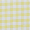 thumbnail image 3 of BalsaCircle 120" Round Gingham Checkered Polyester Tablecloth Yellow, 3 of 7