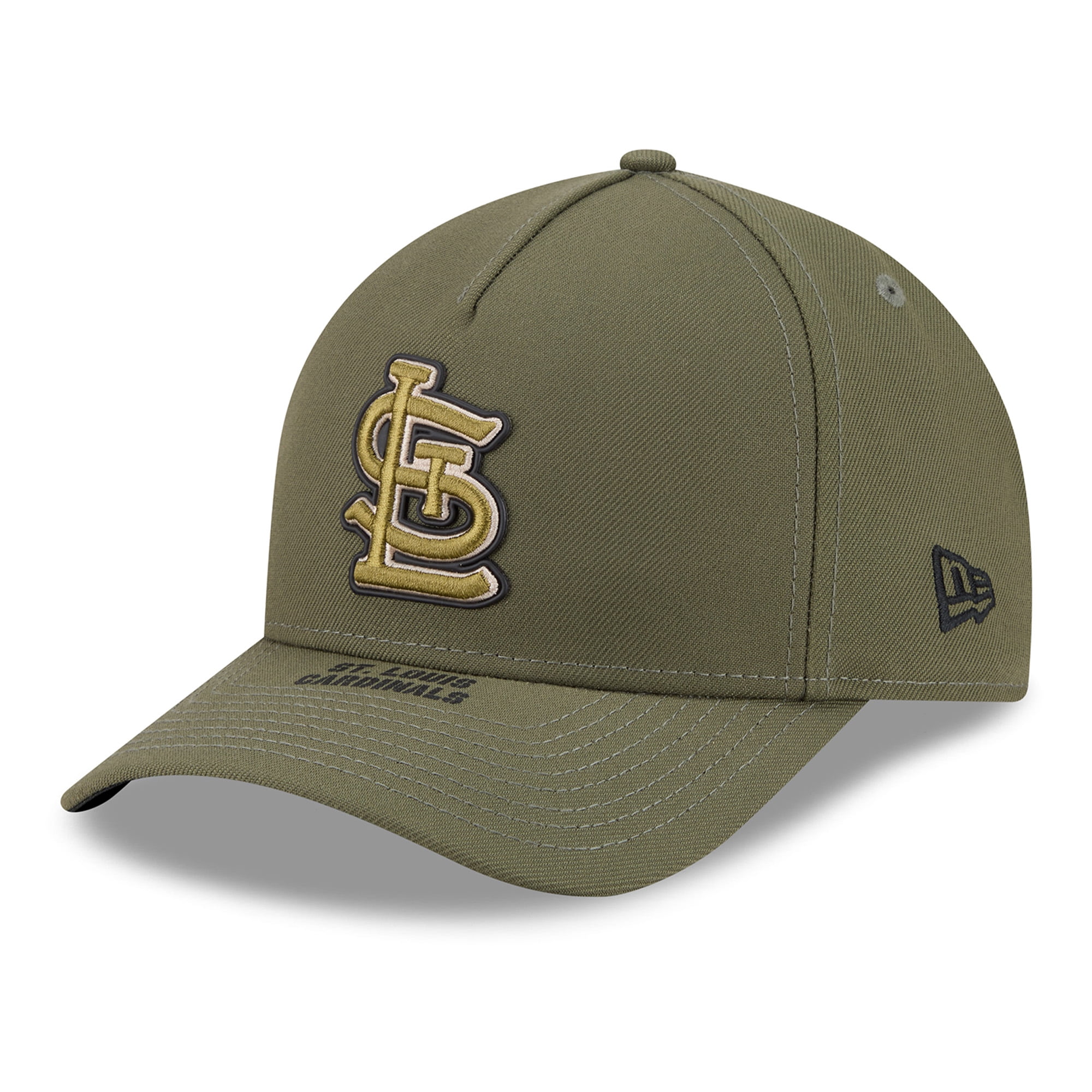 Youth New Era Olive St. Louis Cardinals 2026 Armed Forces Day 9FORTY M-Crown Adjustable Hat