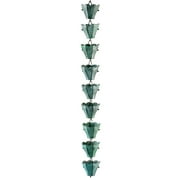 Angle View: Good Directions Tulips Rain Chain - Blue Verde