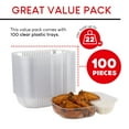 thumbnail image 2 of Stock Your Home 100 Pack Large Nacho Trays (22oz) - Disposable Food Boats for Nachos, Cheese Dip, Snacks - Party Supplies, Concession Stands, Movie Nights, 2 of 7