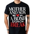 thumbnail image 1 of Camiseta "Madre e hijo: un vínculo que nadie puede romper", 100 % algodón, regalo de Halloween, Acción de Gracias, Navidad para hombres, mujeres, familiares y amigos, tallas S-XXXL, color negro, para, 1 of 6