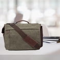 thumbnail image 3 of Bolso de hombro para hombre Salvador Bolso cruzado de lona a la moda Verde, 3 of 8