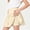 Beige, variant on Girls Skirts with Shorts, Knitted Summer Elastic Waist Casual Kids Pleated Skirts Pink Size 10-12 T