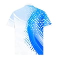 thumbnail image 5 of Blusa y camisa de manga corta con cuello vuelto para hombre, blusa informal con botones y estampado geométrico, blusa de manga corta con cuello vuelto para hombre, 5 of 5