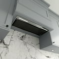 thumbnail image 5 of Streamline 28 in. Buccheri Ducted Insert 350 CFM Range Hood in Glossy Black with Mesh Filters, Electronic Button Control, LED Lights, 5 of 18