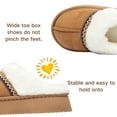 thumbnail image 5 of BERANMEY Slippers for Women Scuff Memory Foam Fuzzy Faux Fur House Slippers Bedroom Non-slip Warm Fluffy Plush Womens Slippers Unisex Slip on Anti-Skid Sole Slides, 5 of 9