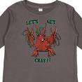 thumbnail image 4 of Inktastic Mardi Gras Let's Get Cray Crayfish with Beads Boys or Girls Long Sleeve Toddler T-Shirt, 4 of 5