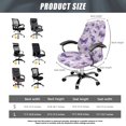 thumbnail image 7 of POLERO Purple Butterfly Office Computer Chair Covers, All-in-One Computer Chair Slipcovers, Breathable Elastic Cloth for Home Office Gaming, 7 of 7