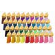 thumbnail image 1 of Borla de color llavero en blanco a Granel para bricolaje Sunnimix 200 piezas, 1 of 8