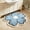 Light Blue, variant on Chanana Flower Bath Rug, Funny Floral Bath Mat, Soft Plush Fluffy Pink Rug, Absorbent, Non-Slip for Bathroom, Kitchen Sink, Bedroom, Kid's Bedroom, and Living Room, 23.6"x23.6"
