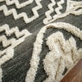 thumbnail image 4 of Ox Bay Talia 4' Round Gray/Cream Geometric Wool Indoor Area Rug, 4 of 9