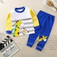 thumbnail image 2 of xaweyi Toddler Boys Girls Thermal Underwear Set Warm Long Sleeve Pajamas for Autumn Daily Indoor Wear Size 6-12 Months, 2 of 4