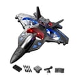 thumbnail image 2 of Avión de Juguete Caza de Helicóptero RC Planeador de Espuma con Luces LED Vistosas Y Giros de 360 Grados Adecuado para Niños Y Adultos Azul, 2 of 9