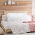 thumbnail image 2 of Cotton Body Ruffled Pillowcases 1 Pc Soft Envelope Closure White 20x48, 2 of 6