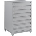 thumbnail image 1 of 4-Drawer Solid Wood Contemporary Bedroom Chest in Gray, 1 of 13