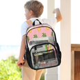 thumbnail image 7 of PVC Transparent Backpacks Clear Backpack for Travel and Outings Green Palm Tree Pattern, 7 of 7